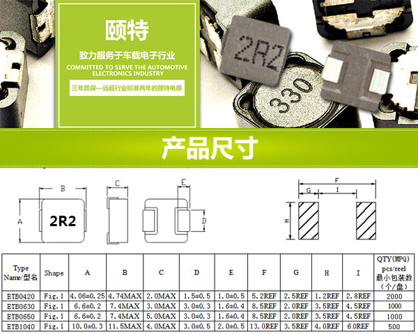 一體成型電感型號